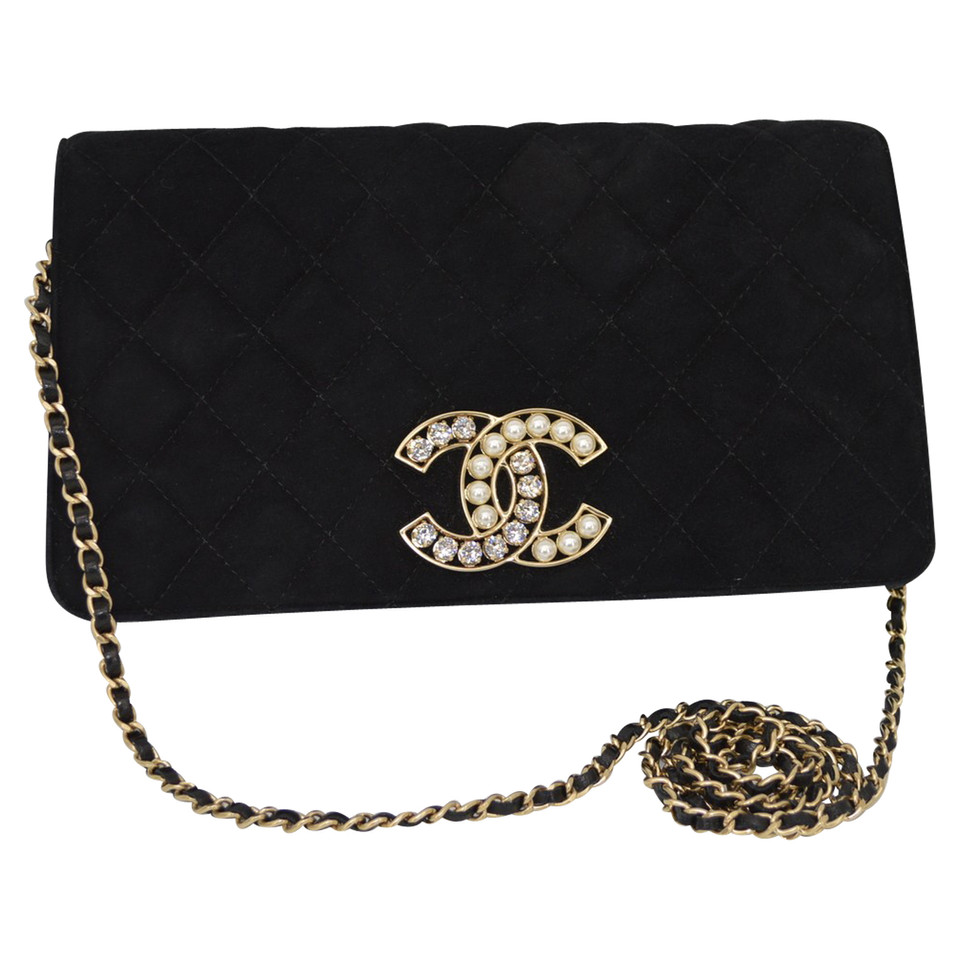 Chanel Flap Bag in Pelle scamosciata in Nero