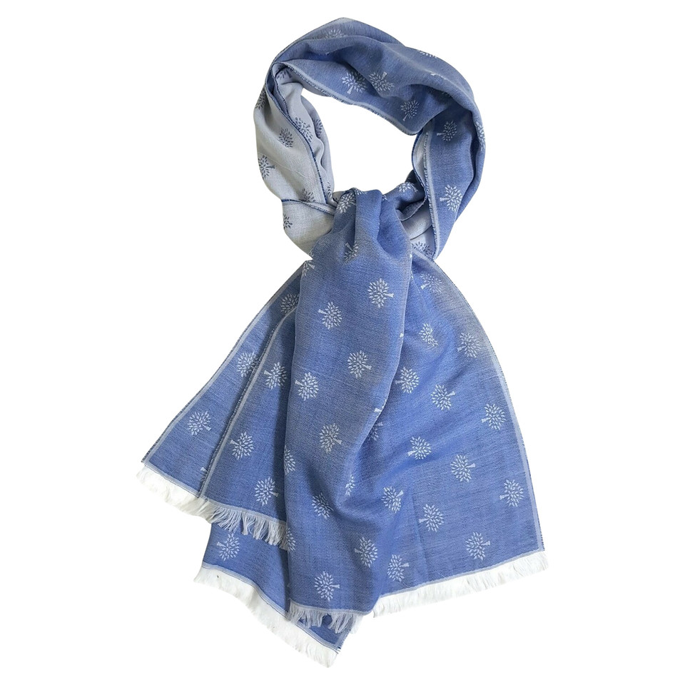 Mulberry Scarf/Shawl Cotton in Blue