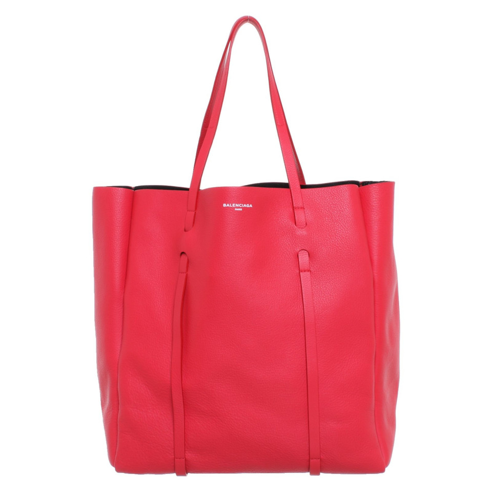 Balenciaga Everyday Tote Leather in Red