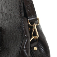 Michael Kors Leather handbag with reptile embossing