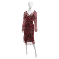 Diane Von Furstenberg Silk dress "Austin" with lipstick print