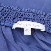 Patrizia Pepe Top Silk in Blue