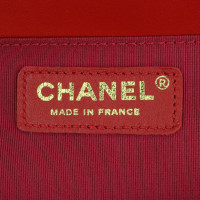 Chanel Boy Medium aus Leder in Rot
