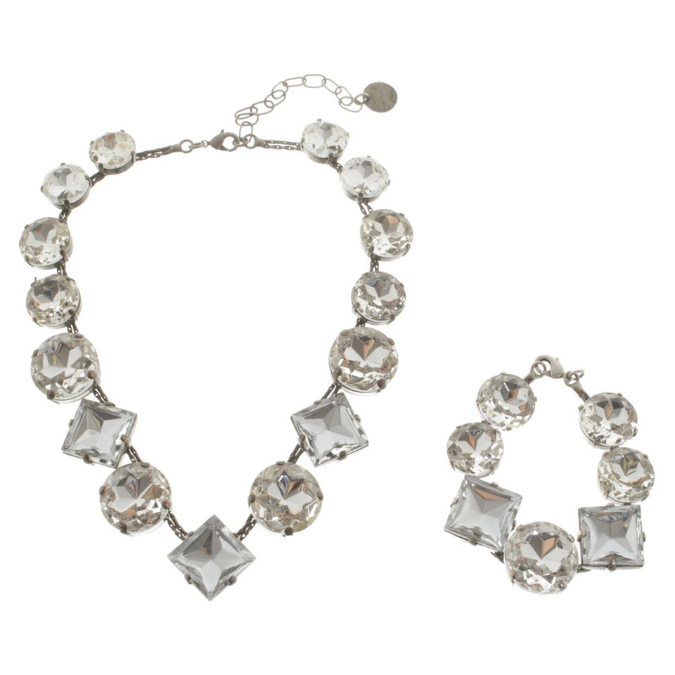 Furla Schmuck-Set in Silber/Weiß