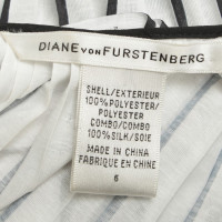 Diane Von Furstenberg camicetta di seta con pieghe