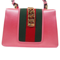 Gucci Sylvie Bag en Cuir en Rose/pink