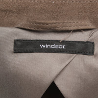 Windsor Cappotto di pelle marrone