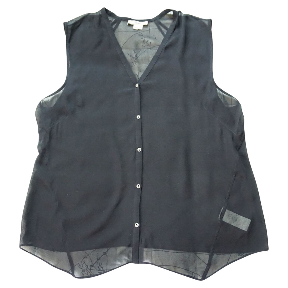 Helmut Lang Sleeveless silk blouse