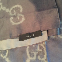 Gucci Gucci silk blend scarf charcoal/grey