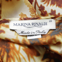 Marina Rinaldi zijden jurk met patroon