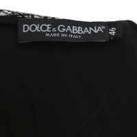 Dolce & Gabbana Top in zwart / wit