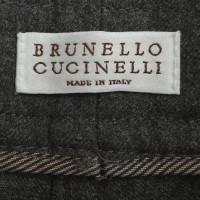 Brunello Cucinelli Anzughose in Grau
