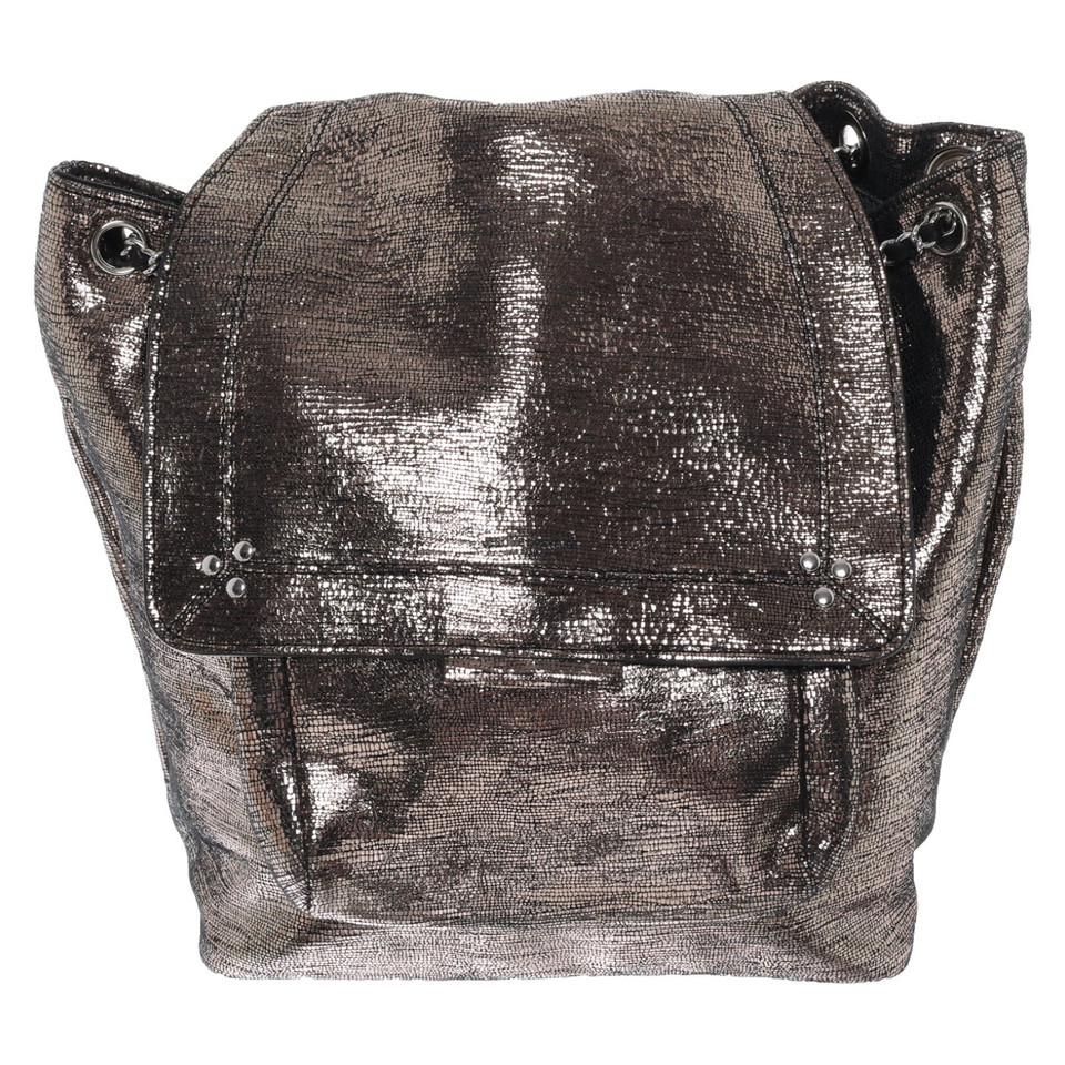 Jerome Dreyfuss Backpack Leather in Gold