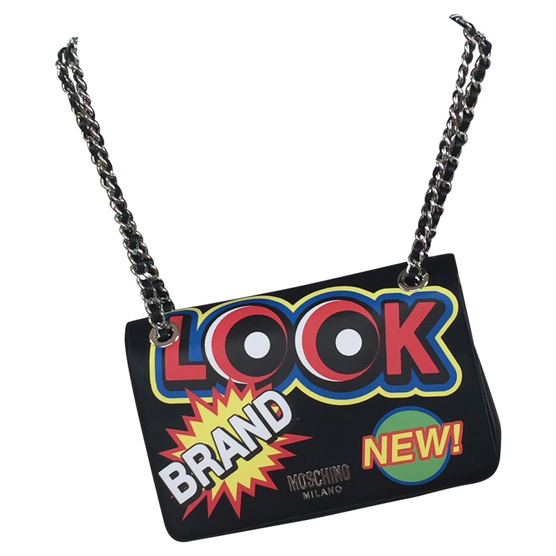 Moschino Shoulder bag with stickers
