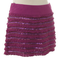 Pinko Sequin skirt in Fuchsia