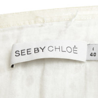 See By Chloé Robe bandeau en blanc