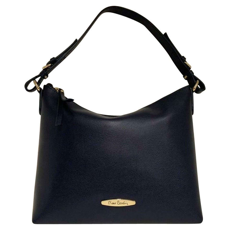 Pierre Cardin Tote Bag aus Leder in Blau