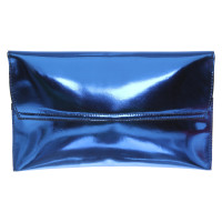 Marni clutch in blu metallizzato