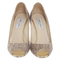 Jimmy Choo Peeptoes with glitter application