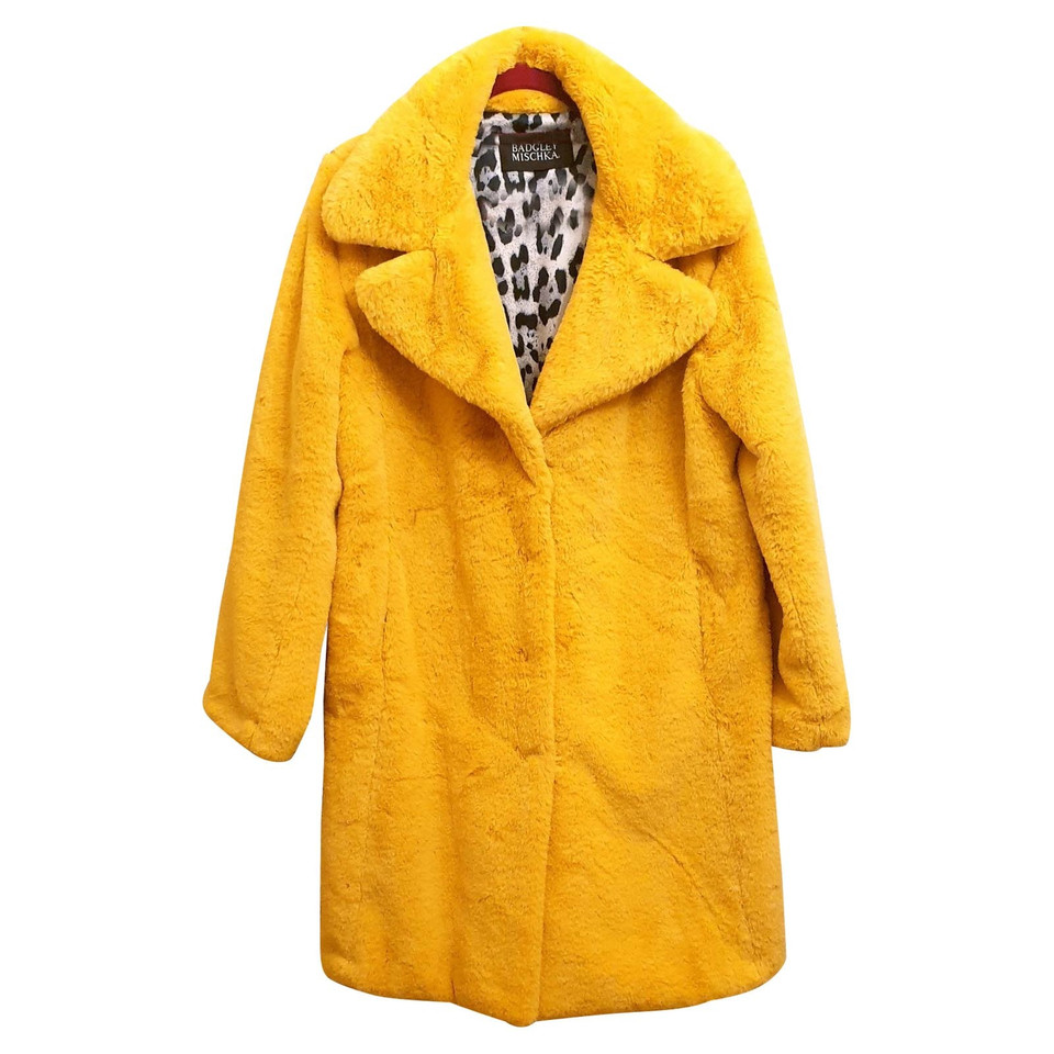 Badgley Mischka Veste/Manteau en Jaune