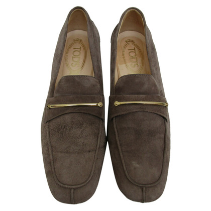 Tod's Slippers/Ballerinas Leather in Taupe
