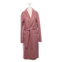 S Max Mara Jas/Mantel Wol in Roze