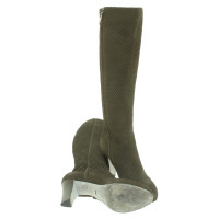 Sergio Rossi Boots in olive green