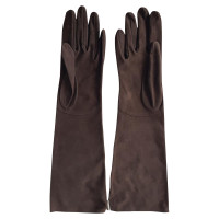 Rochas Gants en Cuir en Marron