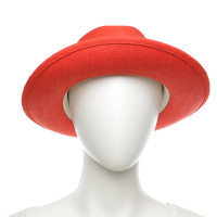 Hermès Hut/Mütze aus Seide in Rot