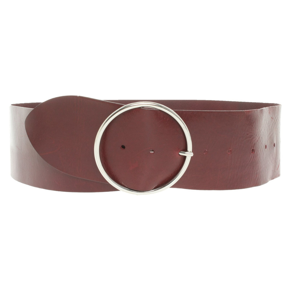 Iro Ceinture en Cuir en Bordeaux