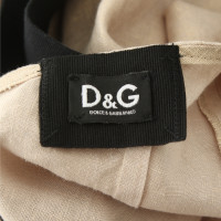 D&G Abito in crema color oro