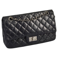 Chanel 2.55 aus Leder in Schwarz