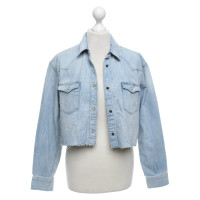 All Saints Jacke/Mantel aus Jeansstoff in Blau