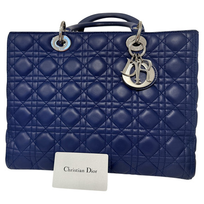 Dior Lady Dior Leather in Blue