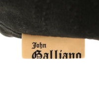John Galliano Schultertasche aus Wildleder