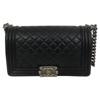 Chanel Boy Bag Leather in Black