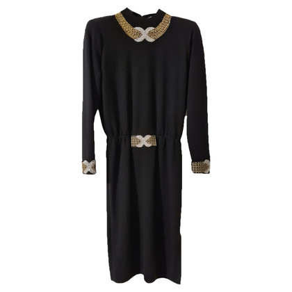 St. John Kleid aus Wolle in Schwarz
