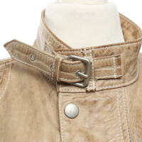 Belstaff Giacca/Cappotto in Pelle in Beige