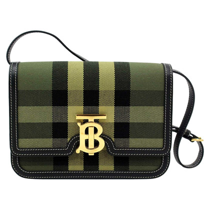 Burberry Clutch Bag Canvas in Green