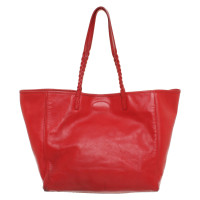 Mulberry Shopper Leer in Rood