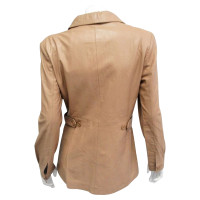 Ferre Top en Cuir en Beige