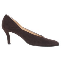 Walter Steiger Brown suede pumps