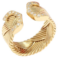 Cartier 18k gold Cartier ring with diamonds