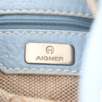 Aigner Handbag in blue and white