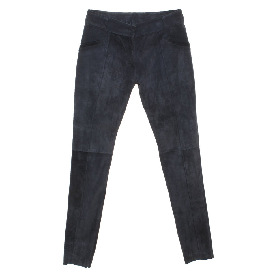 Proenza Schouler Trousers Leather in Blue