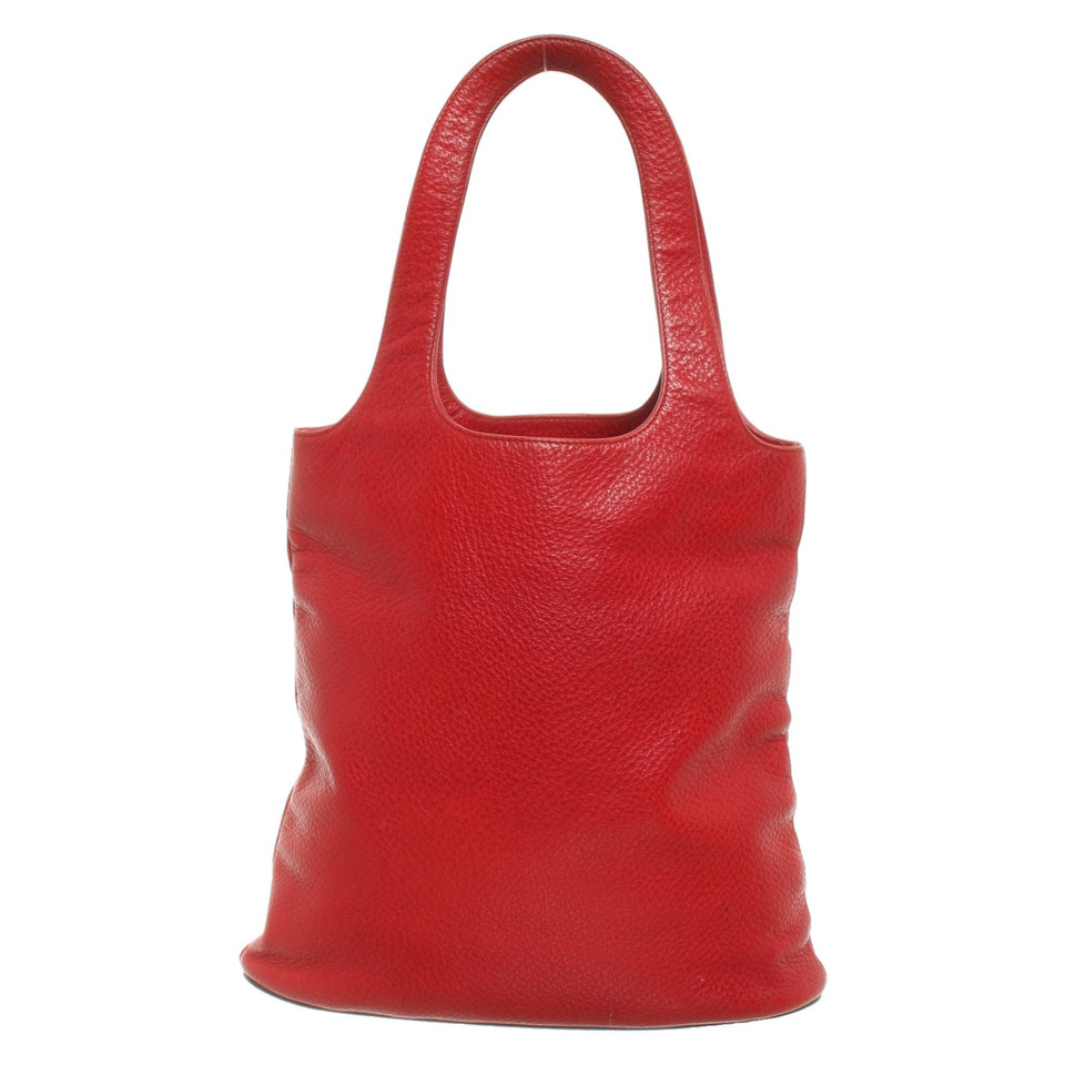 Bally Handbag Leather in Red