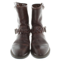 Golden Goose Leather Bootees