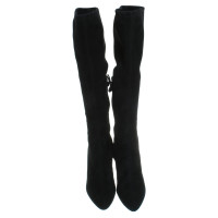 Jil Sander Suede boots in black
