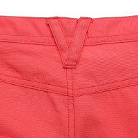 Versace Paire de Pantalon en Coton en Rouge