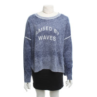 360 Sweater Cashmere sweater in blue / cream